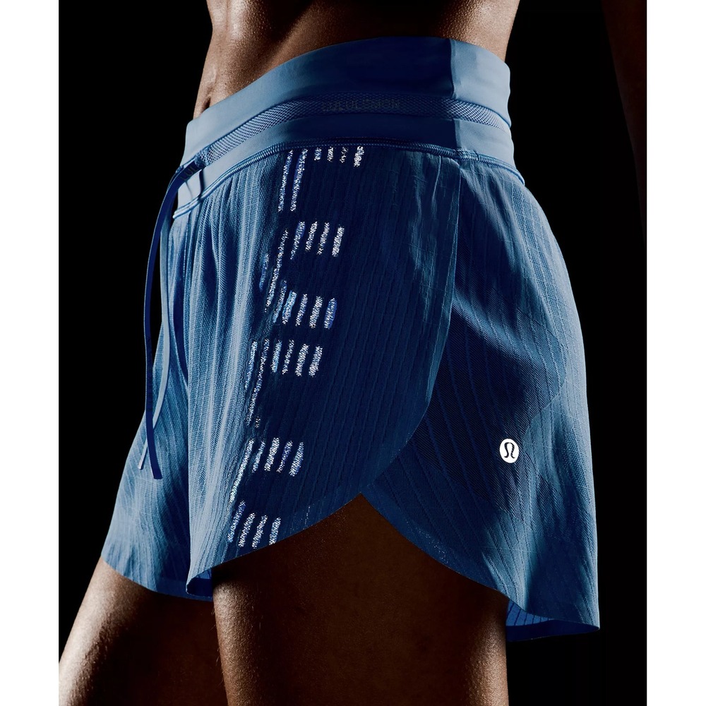 Lululemon-Fast and Free Airflow Mid-Rise Running Short 3"-Pool Party